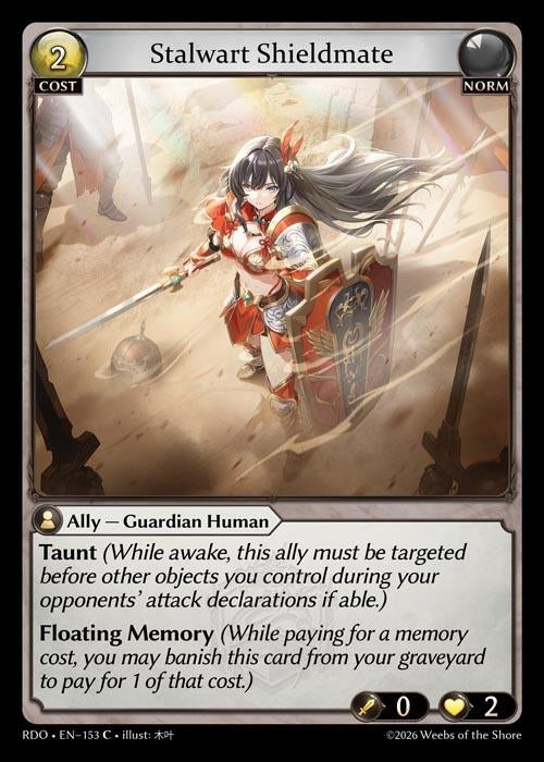 Image for Stalwart Shieldmate (153) (Radiant Origins) - Grand Archive TCG