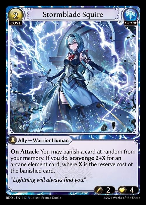 Image for Stormblade Squire (307) (Radiant Origins) - Grand Archive TCG