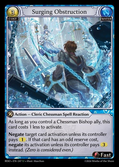 Image for Surging Obstruction (247) (Radiant Origins) - Grand Archive TCG