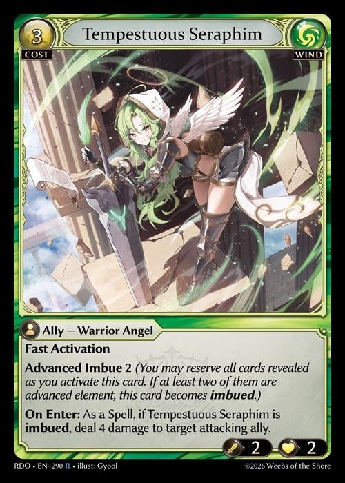 Image for Tempestuous Seraphim (290) (Radiant Origins) - Grand Archive TCG