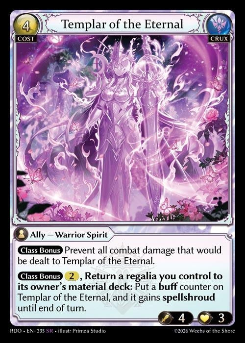 Image for Templar of the Eternal (335) (Radiant Origins) - Grand Archive TCG