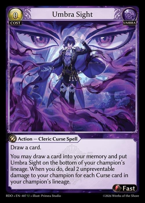 Image for Umbra Sight (407) (Radiant Origins) - Grand Archive TCG