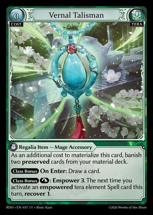 Image for Vernal Talisman (037) (Radiant Origins) - Grand Archive TCG
