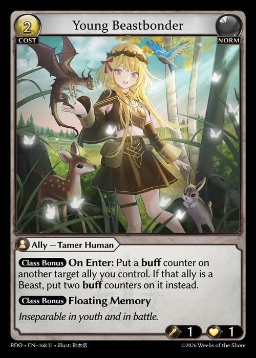Image for Young Beastbonder (168) (Radiant Origins) - Grand Archive TCG