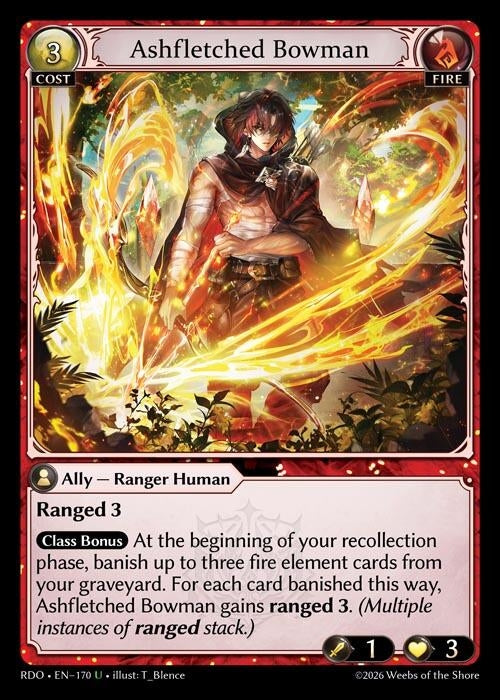Image for Ashfletched Bowman (Curio Foil) (170) (Radiant Origins) - Grand Archive TCG