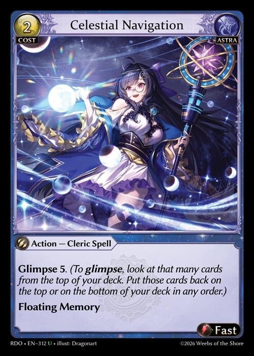 Image for Celestial Navigation (Curio Foil) (312) (Radiant Origins) - Grand Archive TCG