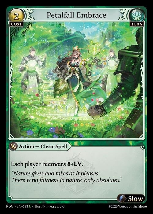 Image for Petalfall Embrace (Curio Foil) (388) (Radiant Origins) - Grand Archive TCG