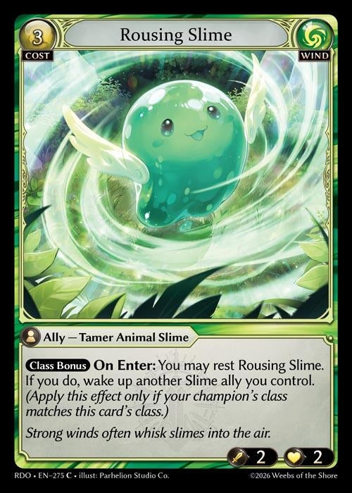 Image for Rousing Slime (Curio Foil) (275) (Radiant Origins) - Grand Archive TCG