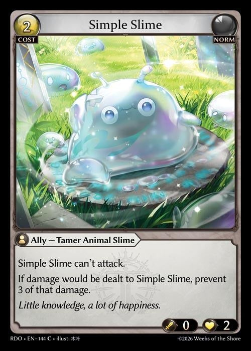 Image for Simple Slime (Curio Foil) (144) (Radiant Origins) - Grand Archive TCG