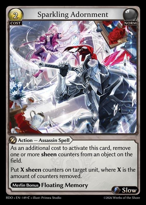 Image for Sparkling Adornment (Curio Foil) (149) (Radiant Origins) - Grand Archive TCG
