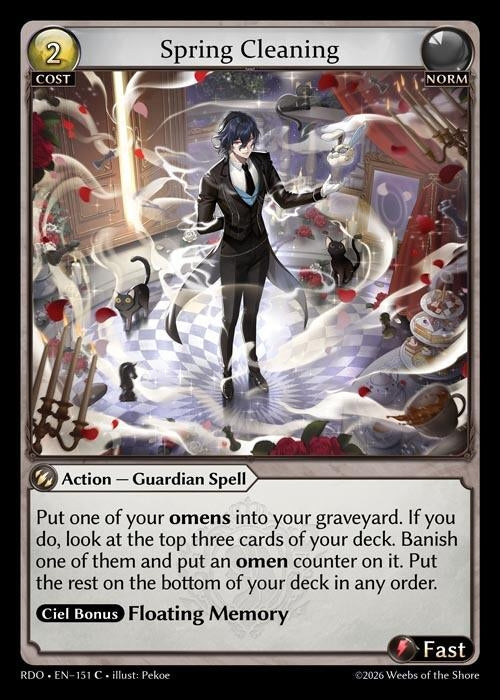 Image for Spring Cleaning (Curio Foil) (151) (Radiant Origins) - Grand Archive TCG