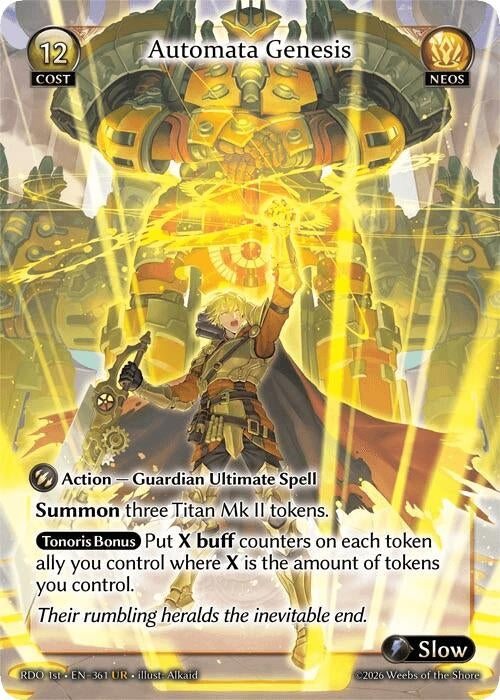 Image for Automata Genesis (361) (Radiant Origins) - Grand Archive TCG