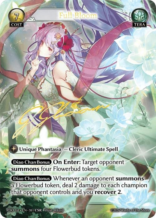 Image for Full Bloom (CSR) (381) (Radiant Origins) - Grand Archive TCG