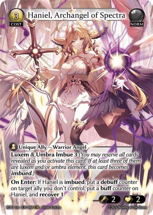 Image for Haniel, Archangel of Spectra (88) (Radiant Origins) - Grand Archive TCG