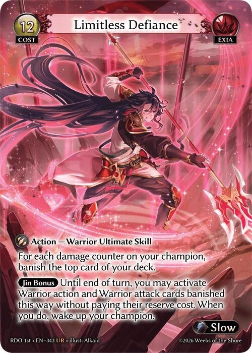 Image for Limitless Defiance (343) (Radiant Origins) - Grand Archive TCG