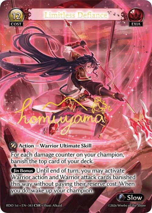 Image for Limitless Defiance (CSR) (343) (Radiant Origins) - Grand Archive TCG