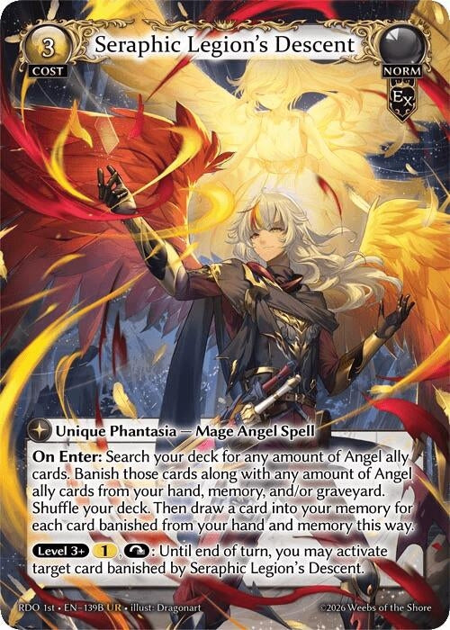 Image for Seraphic Legion's Descent (139B) (139B) (Radiant Origins) - Grand Archive TCG