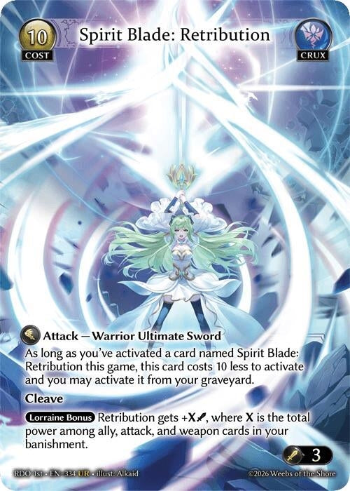 Image for Spirit Blade: Retribution (334) (Radiant Origins) - Grand Archive TCG