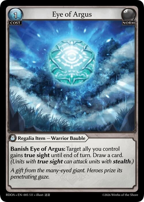 Image for Eye of Argus (005) (Radiant Origins) - Grand Archive TCG
