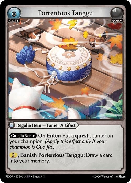 Image for Portentous Tanggu (013) (Radiant Origins) - Grand Archive TCG