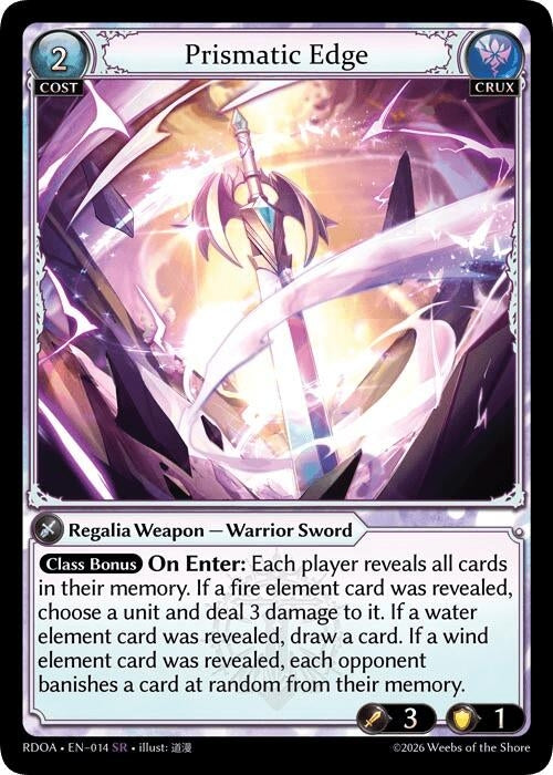 Image for Prismatic Edge (014) (Radiant Origins) - Grand Archive TCG