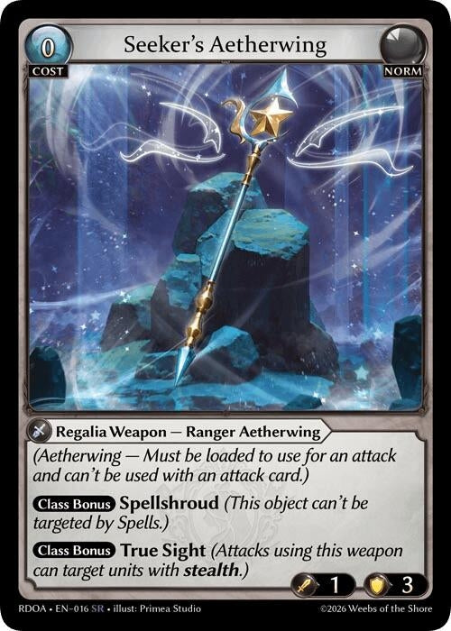 Image for Seeker's Aetherwing (016) (Radiant Origins) - Grand Archive TCG