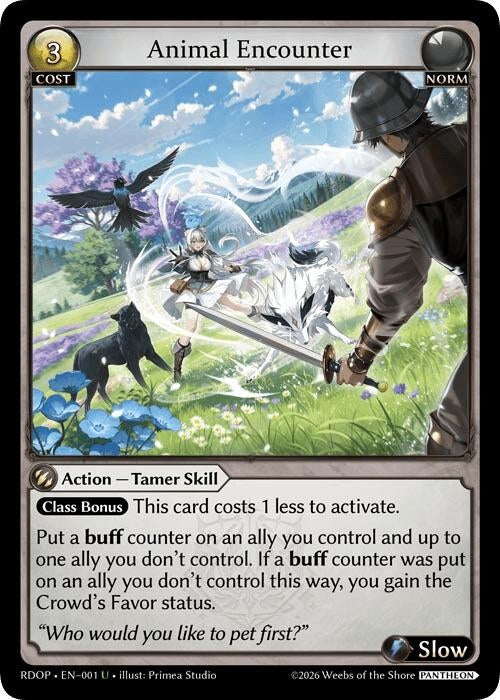 Image for Animal Encounter (001) (Radiant Origins: Pantheon) - Grand Archive TCG