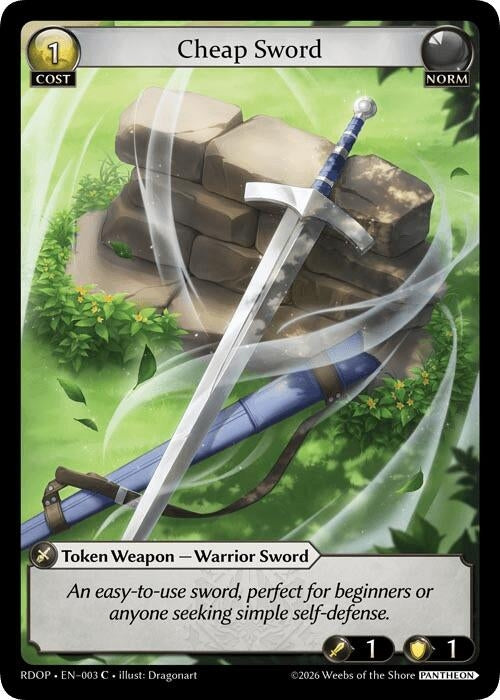 Image for Cheap Sword (003) (003) (Radiant Origins: Pantheon) - Grand Archive TCG