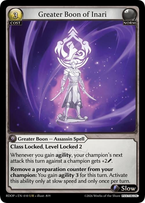 Image for Greater Boon of Inari (010) (Radiant Origins: Pantheon) - Grand Archive TCG
