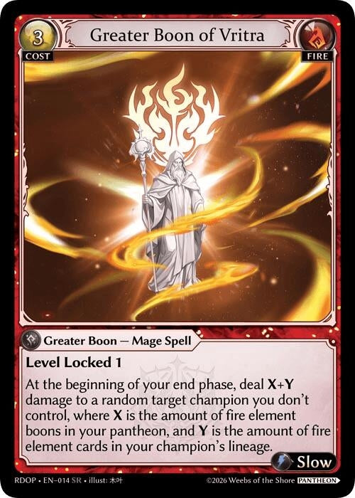 Image for Greater Boon of Vritra (014) (Radiant Origins: Pantheon) - Grand Archive TCG