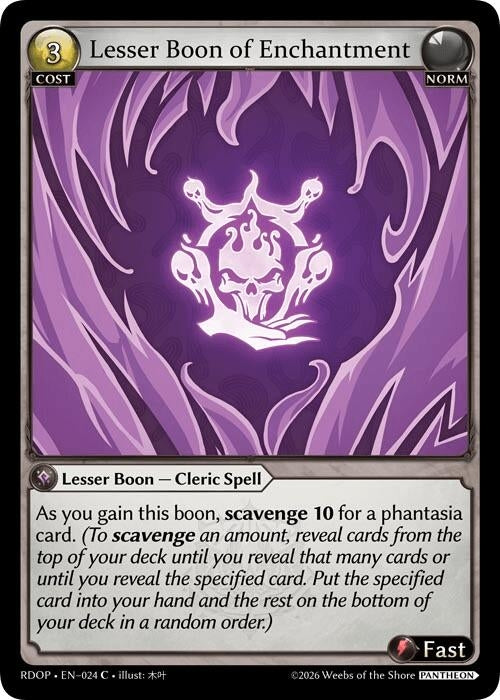 Image for Lesser Boon of Enchantment (024) (Radiant Origins: Pantheon) - Grand Archive TCG