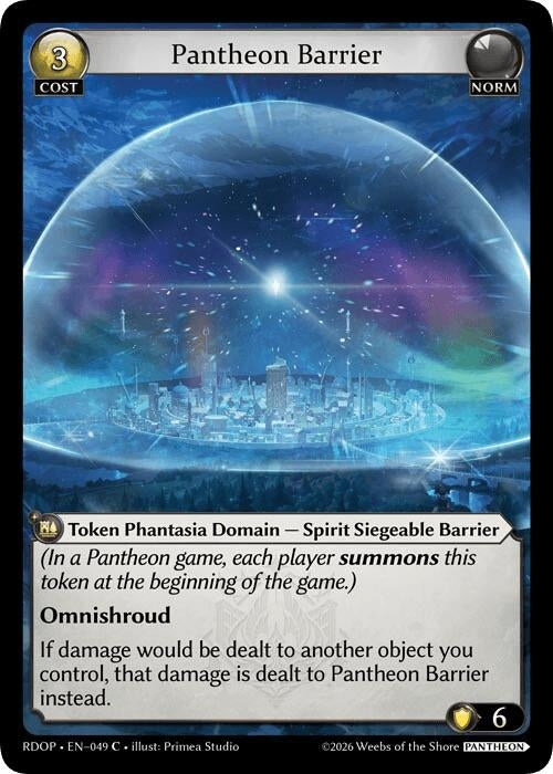 Image for Pantheon Barrier (049) (049) (Radiant Origins: Pantheon) - Grand Archive TCG