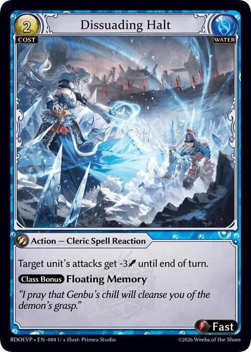 Image for Dissuading Halt (004) (Radiant Origins Event Pack) - Grand Archive TCG