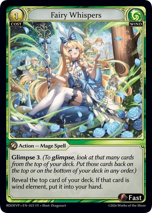 Image for Fairy Whispers (023) (Radiant Origins Event Pack) - Grand Archive TCG