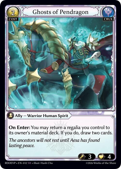 Image for Ghosts of Pendragon (012) (Radiant Origins Event Pack) - Grand Archive TCG