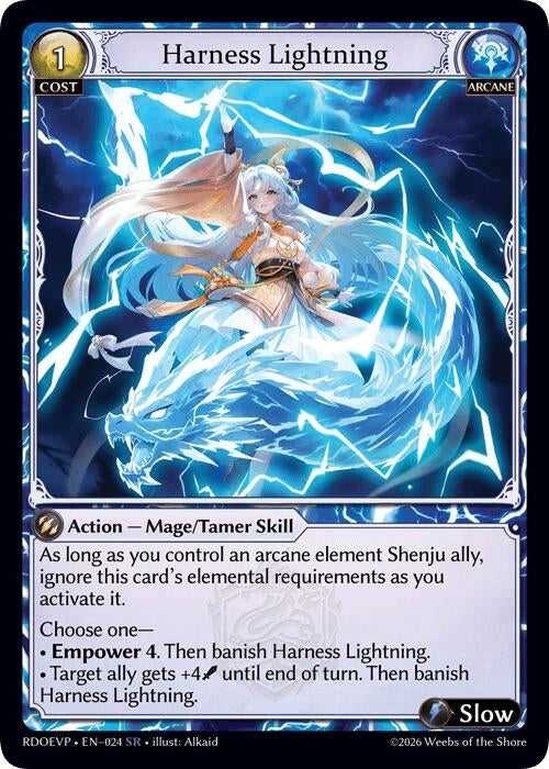 Image for Harness Lightning (024) (Radiant Origins Event Pack) - Grand Archive TCG