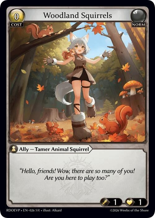 Image for Woodland Squirrels (026) (Radiant Origins Event Pack) - Grand Archive TCG