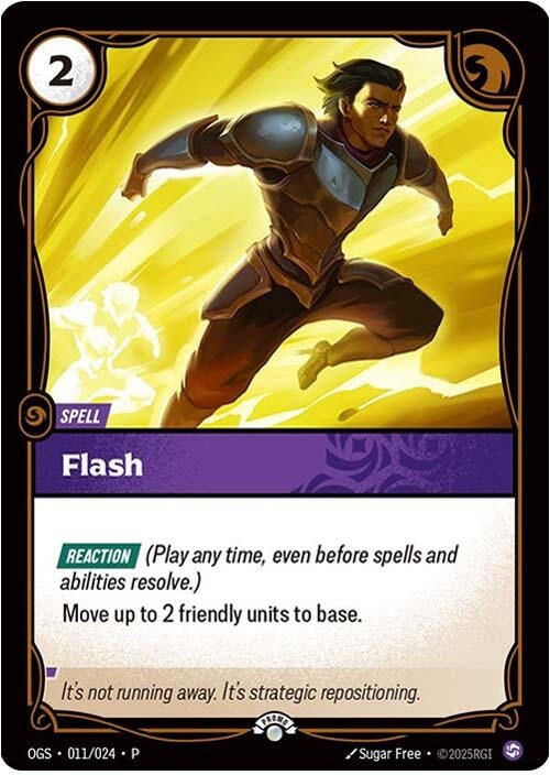 Image for Flash (011/024) (Riftbound Organized Play Promotional Cards) - Riftbound: League of Legends Trading Card Game