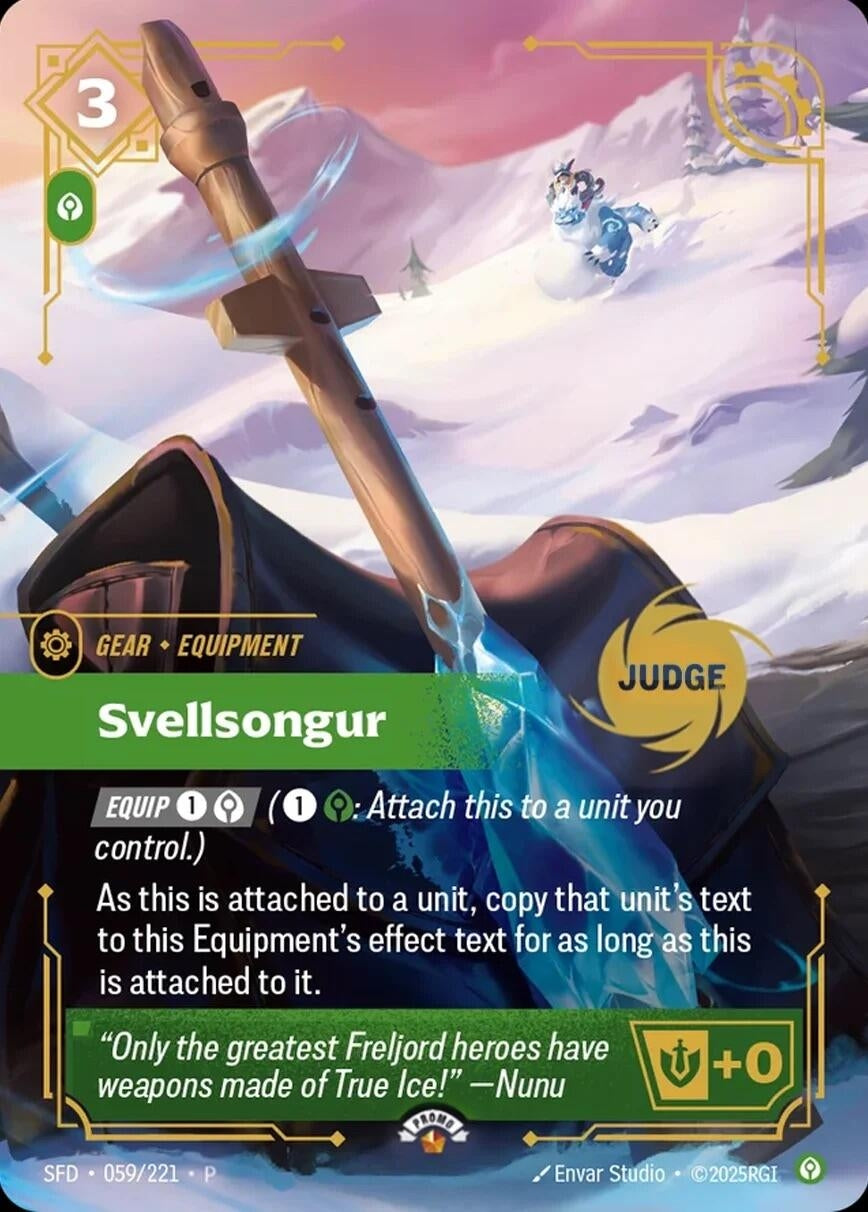 Image for Svellsongur (059/221) (Riftbound Judge Promotional Cards) - Riftbound: League of Legends Trading Card Game