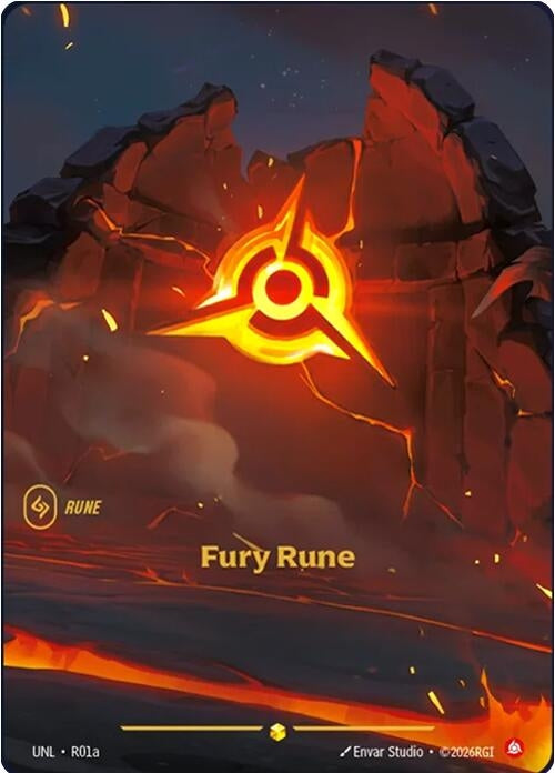 Image for Fury Rune (R01a) (R01a) (Unleashed) - Riftbound: League of Legends Trading Card Game