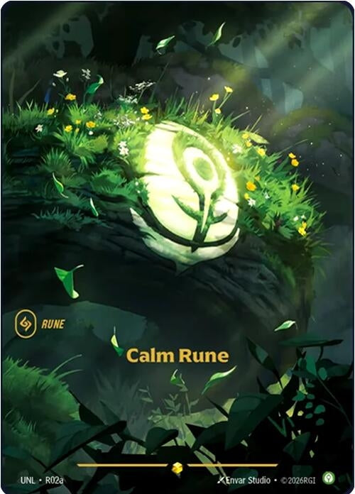 Image for Calm Rune (R02a) (R02a) (Unleashed) - Riftbound: League of Legends Trading Card Game