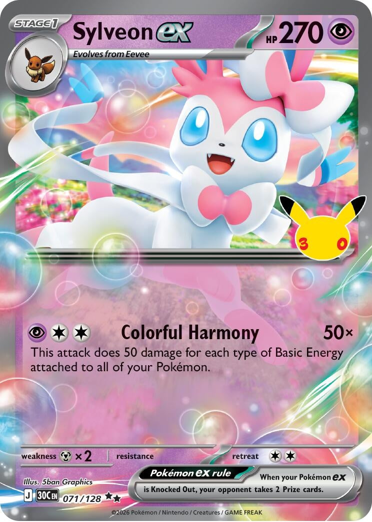Sylveon ex (071/128) (ME: 30th Celebration) (30C)