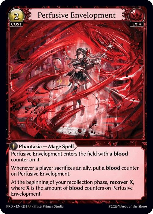 Image for Perfusive Envelopment (231) (.asphodel/paradise) (PRD) - Grand Archive TCG
