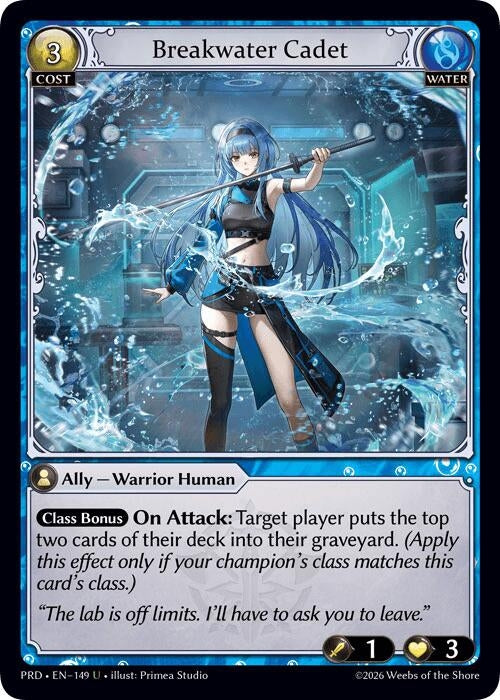 Image for Breakwater Cadet (Interference Curio Foil) (149) (.asphodel/paradise) (PRD) - Grand Archive TCG