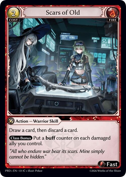 Image for Scars of Old (Interference Curio Foil) (131) (.asphodel/paradise) (PRD) - Grand Archive TCG