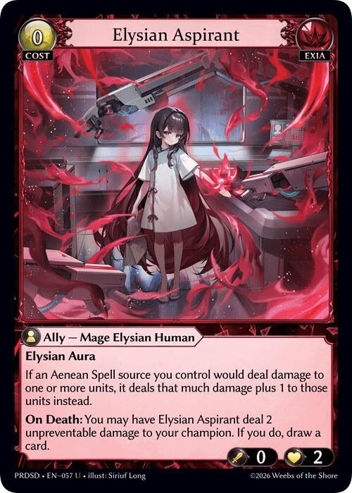 Image for Elysian Aspirant (057) (.asphodel/paradise Starter Decks) (PRDSD) - Grand Archive TCG