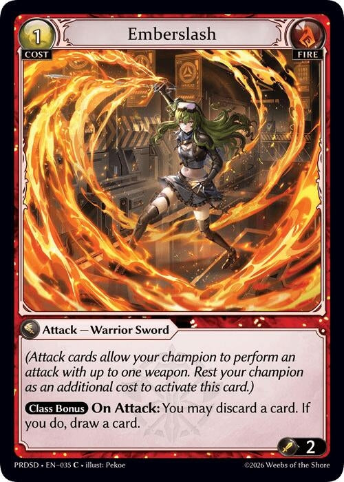 Image for Emberslash (035) (.asphodel/paradise Starter Decks) (PRDSD) - Grand Archive TCG