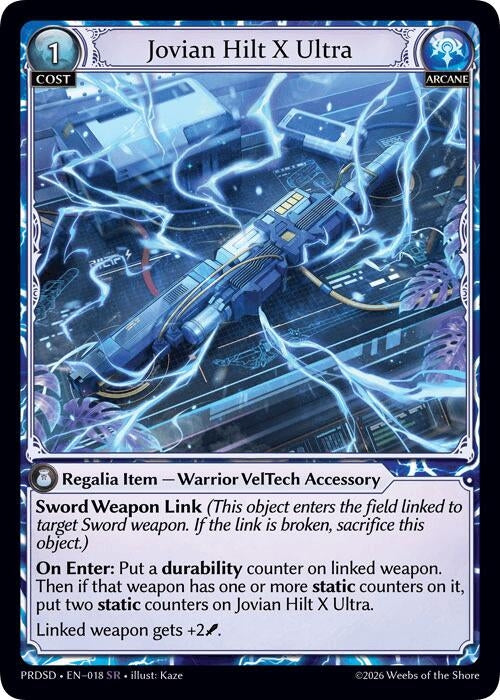 Image for Jovian Hilt X Ultra (018) (.asphodel/paradise Starter Decks) (PRDSD) - Grand Archive TCG