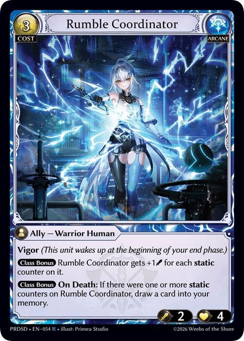 Image for Rumble Coordinator (054) (.asphodel/paradise Starter Decks) (PRDSD) - Grand Archive TCG
