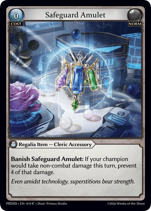 Image for Safeguard Amulet (014) (.asphodel/paradise Starter Decks) (PRDSD) - Grand Archive TCG
